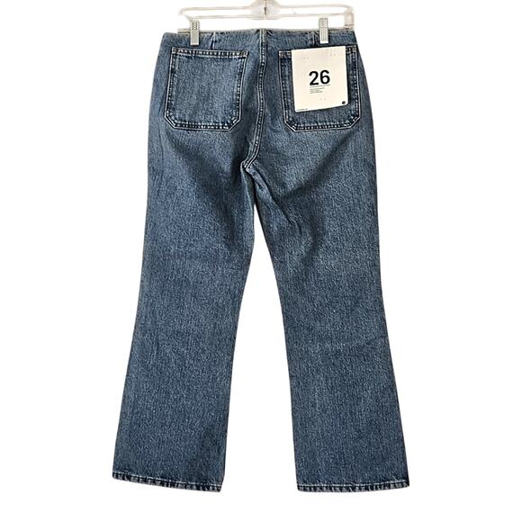 Re/Done Originals Button Front Crop Boot Jeans - Riot - sz 26 - NWT - Picture 3 of 8